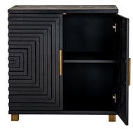 Lennox Black 2 Door Side Cupboard