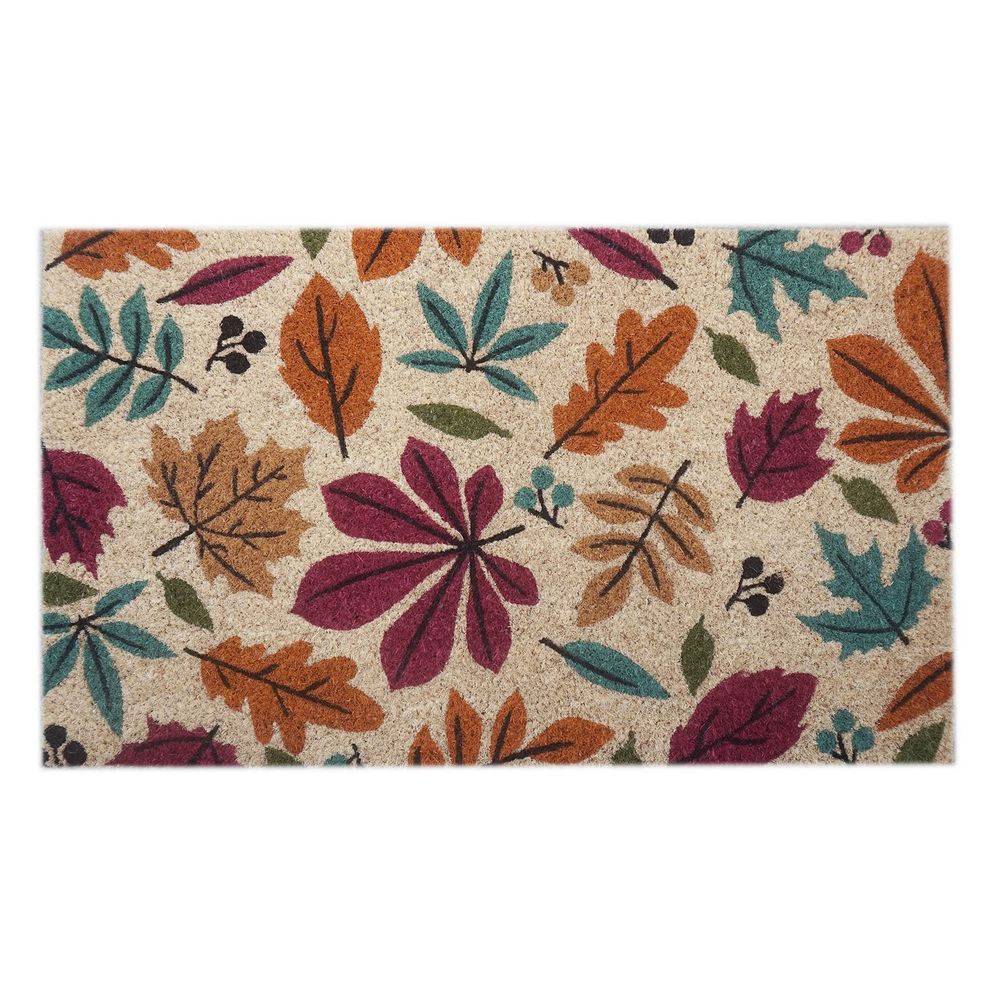 Door Mat - Autumn Doormat Leaf Print (45cm)